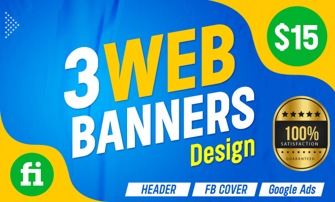 Bestseller - design 3 web banners, header, and social media covers