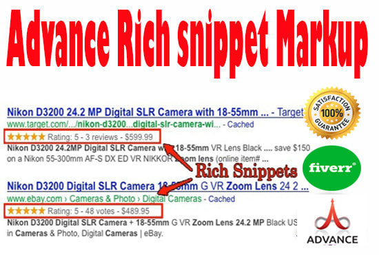 Gig Preview - Advance rich snippets schema structured data all website