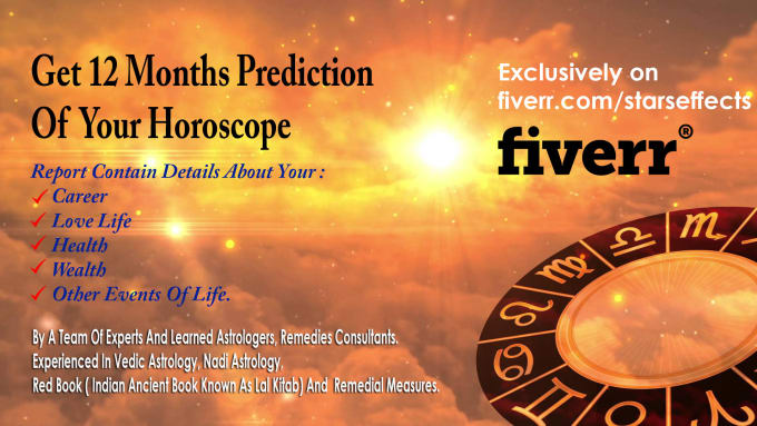 Gig Preview - Do 12 months prediction of your horoscope