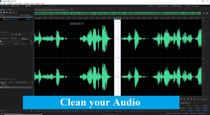 Bestseller - clean up, edit, and enhance your audio in just 2 hours