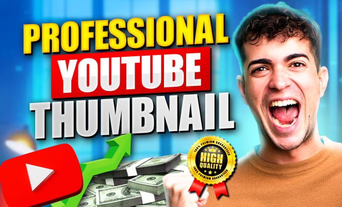 Gig Preview - Design an outstanding youtube thumbnail