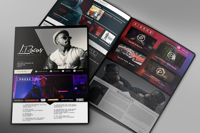 Bestseller - design epk, media kit, press kit, one sheet