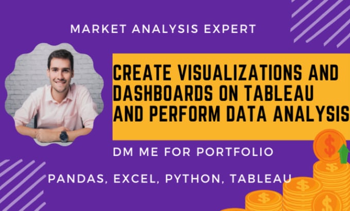 Gig Preview - Create visualizations and dashboards on tableau and perform data analysis