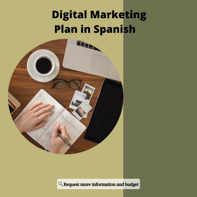 Gig Preview - Create digital marketing plan for your business in spanish