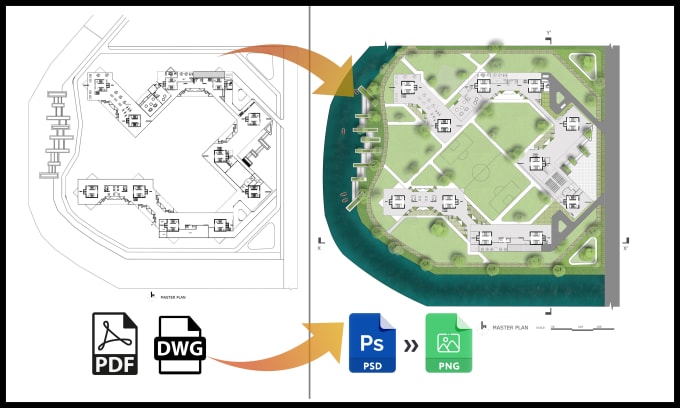 Gig Preview - Architectural mapping, site analysis, and masterplan