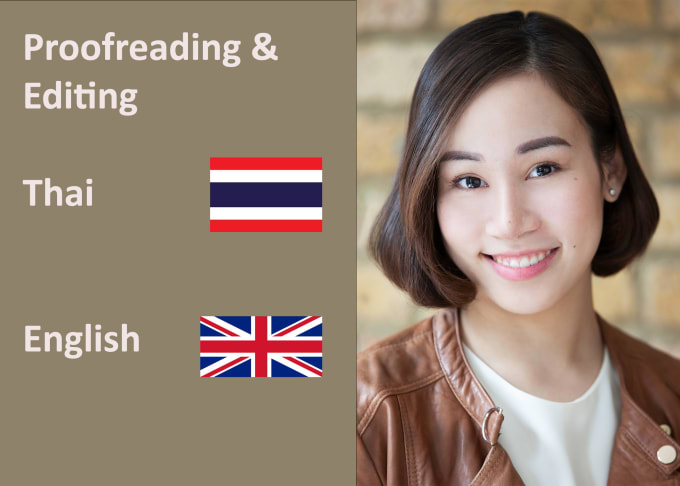 Gig Preview - Proofread and edit your document in thai and english