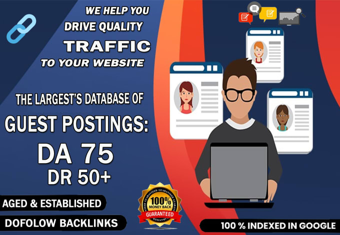 Bestseller - write guest posts in da75 blog with do follow backlinks