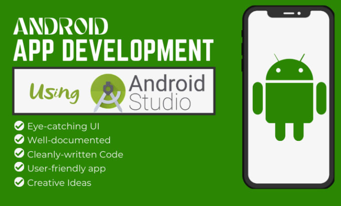 Gig Preview - Build native android app in android studio for all android devices