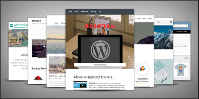 Gig Preview - Create your wordpress website or wordpress design