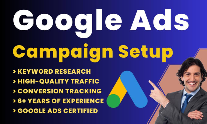 Gig Preview - Setup and manage your google ads adwords PPC campaign