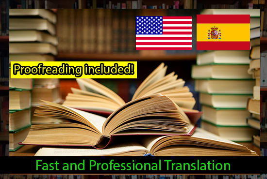 Gig Preview - Do a professional book translation from english to spanish