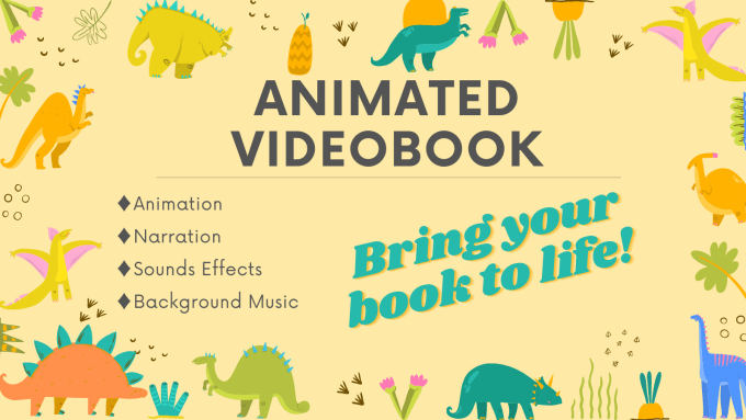 Gig Preview - Turn your kids book into an animated videobook