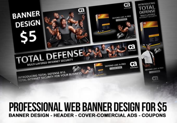 Gig Preview - Design banner for your website, professional web banner design