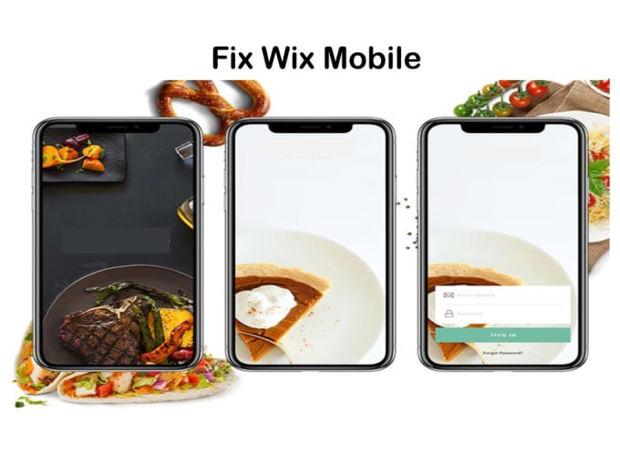 Gig Preview - Update or optimize mobile version of  wix and landing page