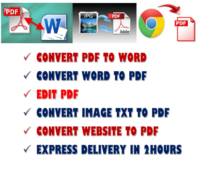 Gig Preview - Convert pdf to word or word to pdf