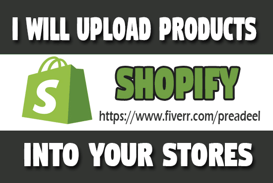 Gig Preview - Upload products into your web stores