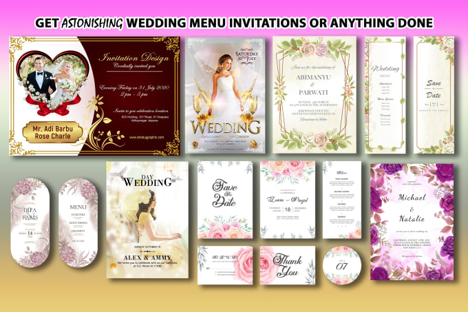 Gig Preview - Do invitation, birthday card, wedding or digital invitation design