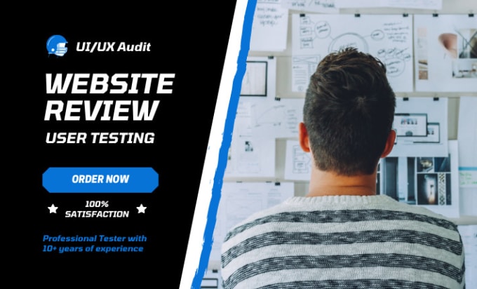 Gig Preview - Do user testing and review UX UI of your website