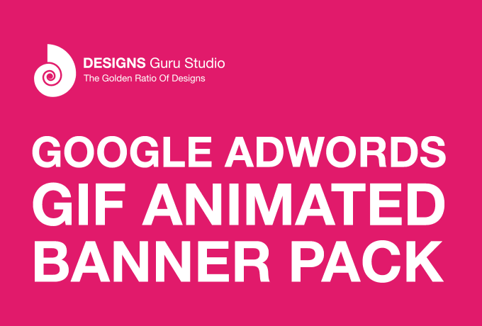 Gig Preview - Design google adwords GIF animated banner pack