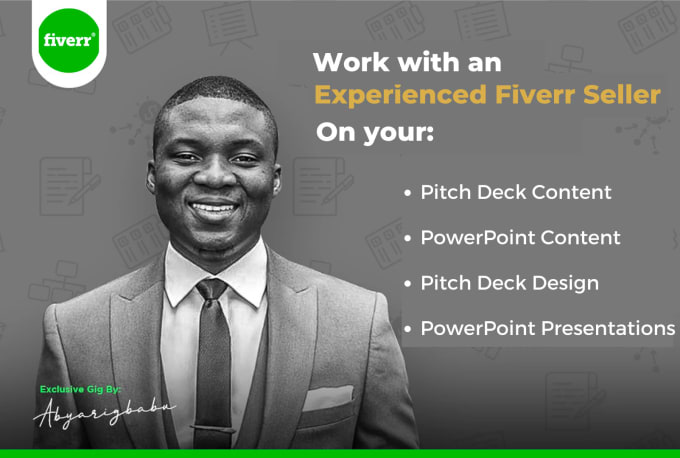 Gig Preview - Design your pitch deck or powerpoint presentation