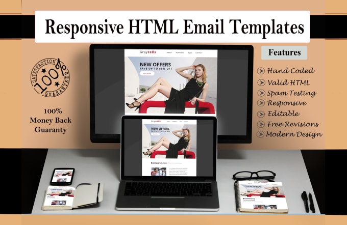 Gig Preview - Design eye catching responsive HTML email template