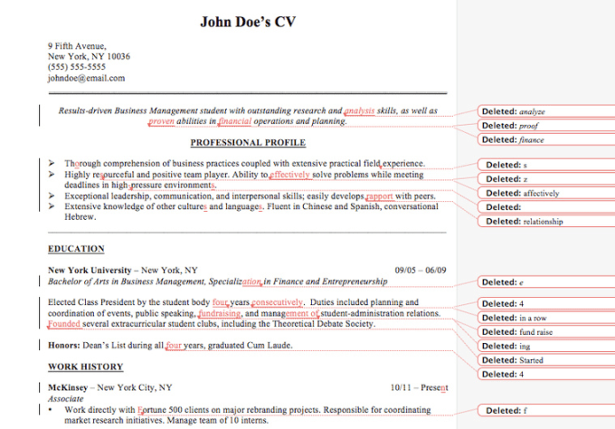 have 2 professionals format and improve your resume