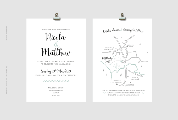 Gig Preview - Design wedding invitations with maps