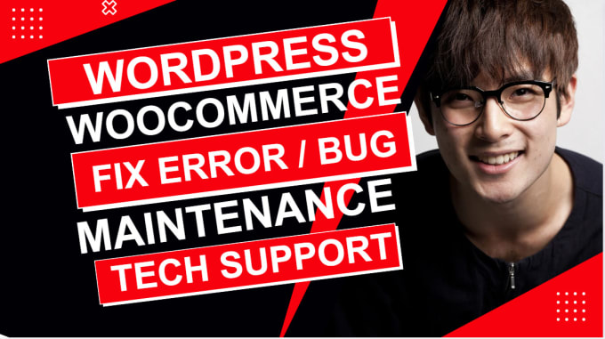 Gig Preview - Do website maintenance, fix wordpress error, wordpress bug