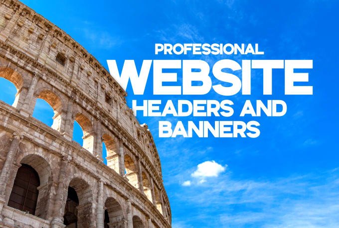 Gig Preview - Design professional website banner, header, google ad