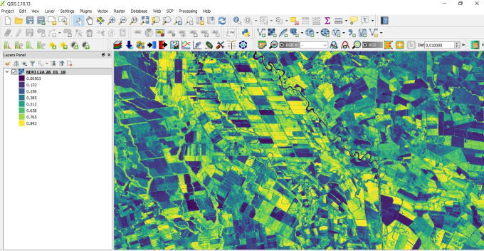 Gig Preview - Calculate ndvi and satellite images band combinations