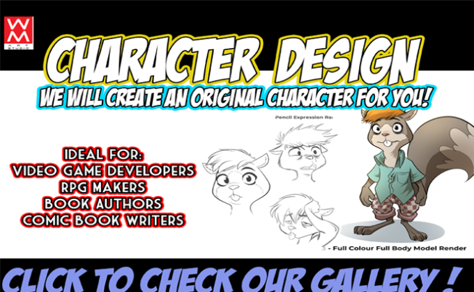 Gig Preview - Draw your original character or mascot