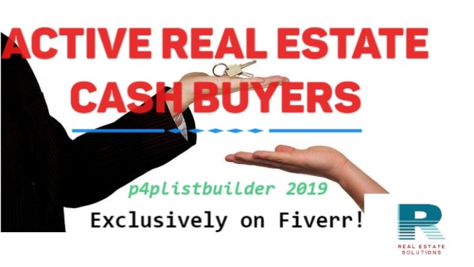 Gig Preview - Give skip traced active real estate cash buyers USA