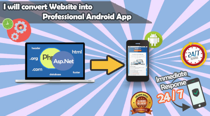 Gig Preview - Convert website into professional android app