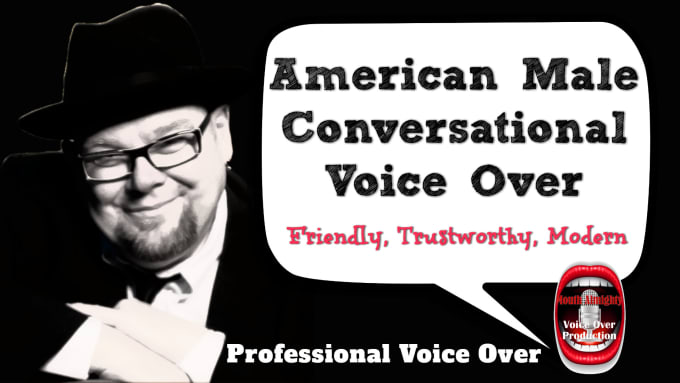 Gig Preview - Record a professional american male voice over