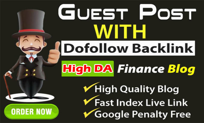 Gig Preview - Guest post on high da high quality finance blog