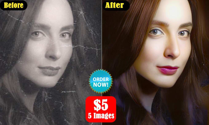 Gig Preview - Restore, retouch, repair, and upscale low quality images and photos