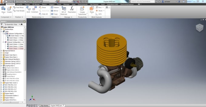 Gig Preview - Make a professional 3d modeling in inventor fusion 360 and solidworks