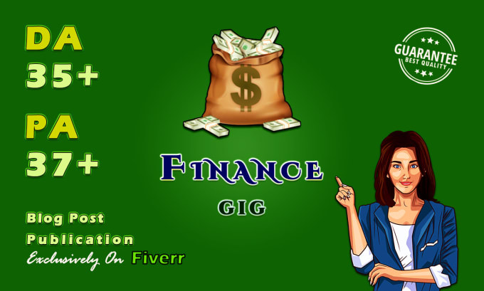 Gig Preview - Publish the blog post on high da finance blog da 35