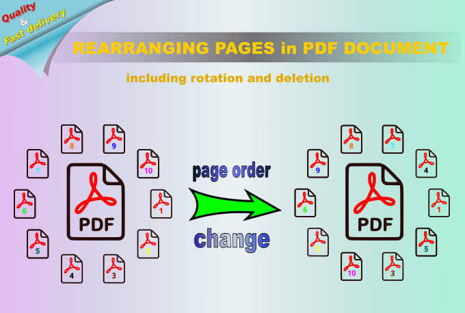 Gig Preview - Rearrange pages in your PDF document