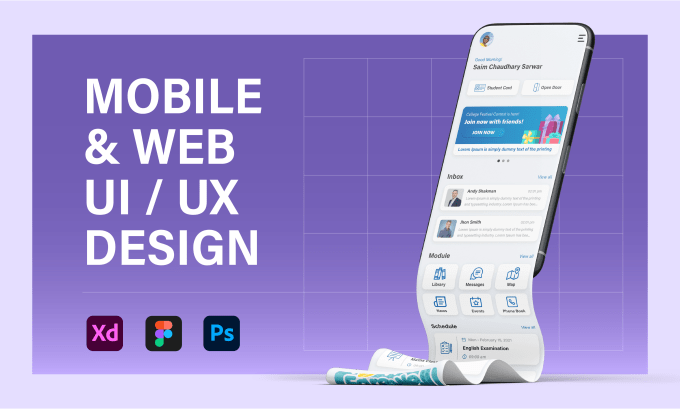 Gig Preview - Do mobile app and web ui ux design