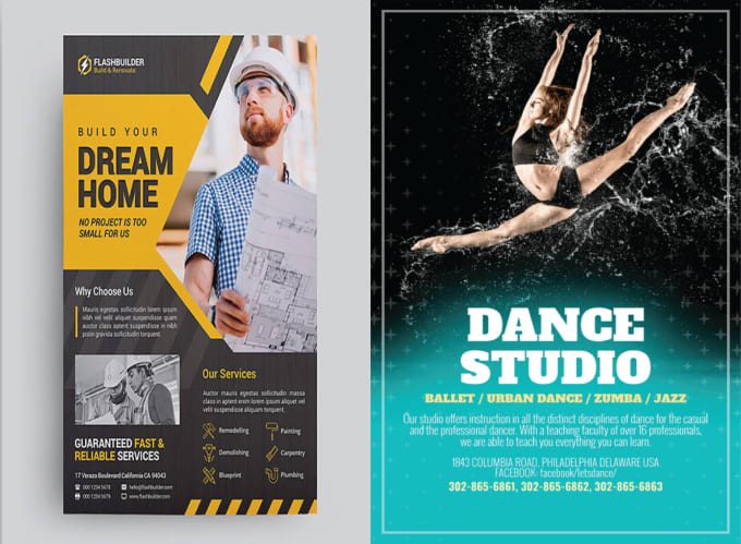 Gig Preview - Design amazing flyers, brochures and posters