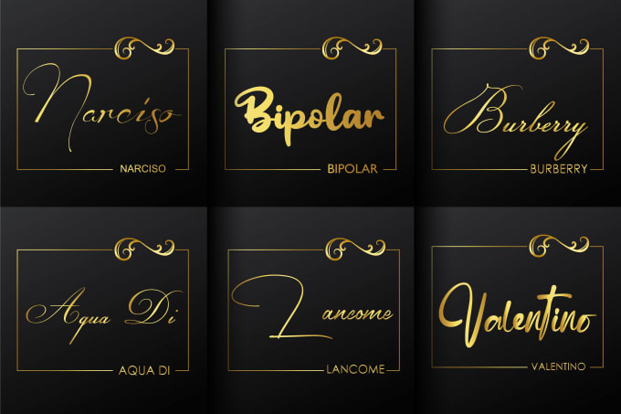 Gig Preview - Make a lettering, signature logo for cosmetics products