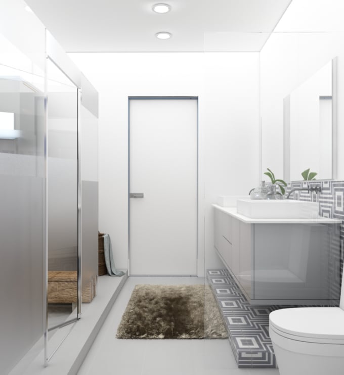 Gig Preview - Create your 3d bathroom design