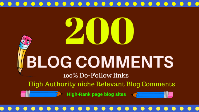 Gig Preview - Do 200 blog comments manual backlinks