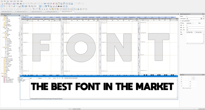 Gig Preview - Create custom font design and font logo and typography