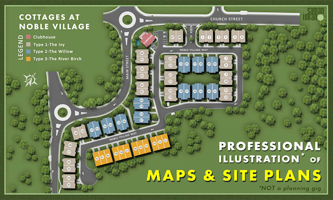 Bestseller - professionally draw map illustration or site plan