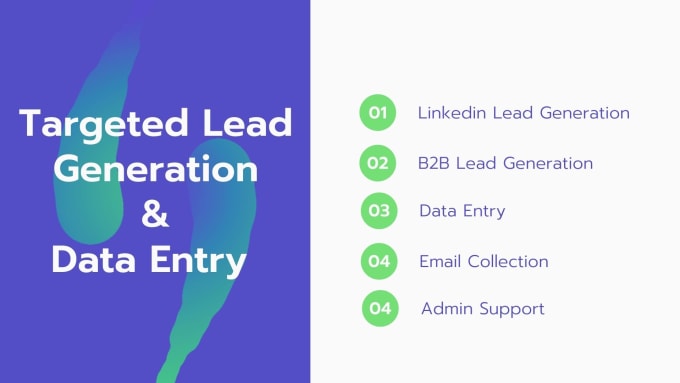 Gig Preview - Do targeted lead generation and data entry