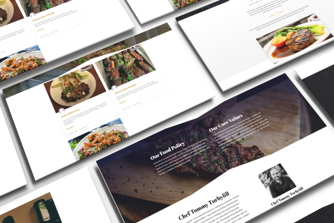 Gig Preview - Make a creative food delivery website for you