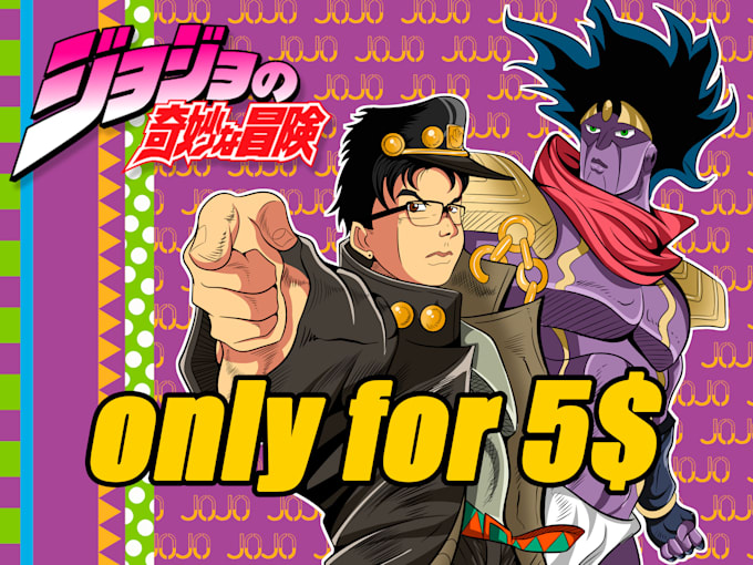 Bestseller - draw you or original character in jojo bizzarre style