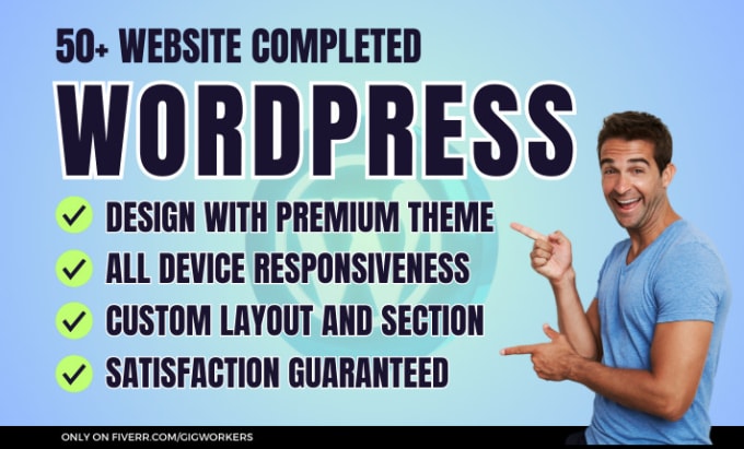 Gig Preview - Wordpress woocommerce website design or redesign customization fixing